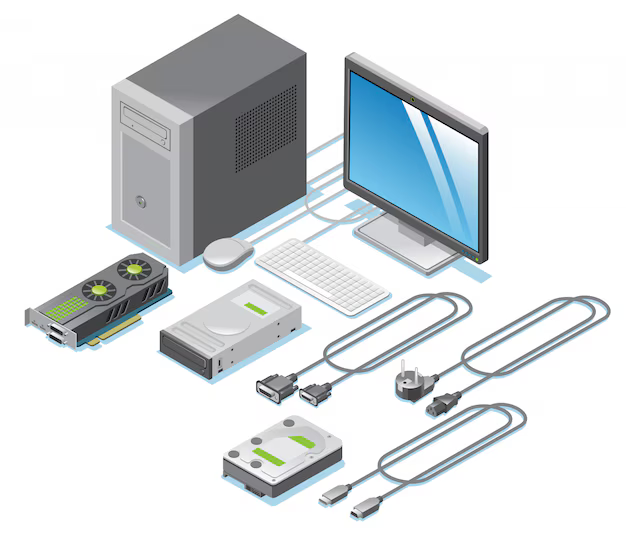 Image depicting computer parts